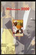 Angola 2000 Millennium 2000 - Pope imperf s/sheet (background shows Martin Luther King) unmounted mint. Note this item is privately produced and is offered purely on its thematic appeal