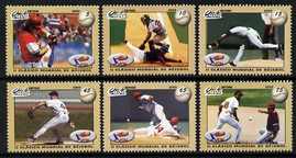 Cuba 2009 World Baseball Competition perf set of 6 unmounted mint