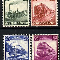 Germany 1935 Railway Centenary set of 4 unmounted mint SG 577-80