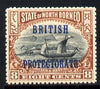North Borneo 1899 British Protectorate overprint on Sailing Craft 8c black & brown (no stop) unmounted mint SG 133a