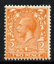 Great Britain 1924-26 KG5 Block Cypher 2d orange wmk inverted unmounted mint SG 421wi