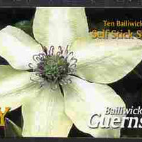 Guernsey 2004 Raymond Evison's Clematis £2.20 booklet containing 10 x G self adhesive labels, SG SB73