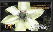 Guernsey 2004 Raymond Evison's Clematis £2.20 booklet containing 10 x G self adhesive labels, SG SB73
