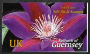 Guernsey 2004 Raymond Evison's Clematis £2.70 booklet containing 10 x UK self adhesive labels, SG SB74