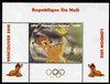 Mali 2010 Bambi with Olympic Rings individual perf deluxe sheet #1 unmounted mint. Note this item is privately produced and is offered purely on its thematic appeal