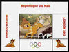 Mali 2010 Bambi with Olympic Rings individual perf deluxe sheet #4 unmounted mint. Note this item is privately produced and is offered purely on its thematic appeal