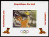 Mali 2010 Bambi with Olympic Rings individual imperf deluxe sheet #1 unmounted mint. Note this item is privately produced and is offered purely on its thematic appeal