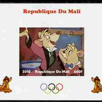 Mali 2010 Bambi with Olympic Rings individual imperf deluxe sheet #3 unmounted mint. Note this item is privately produced and is offered purely on its thematic appeal