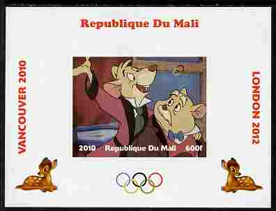 Mali 2010 Bambi with Olympic Rings individual imperf deluxe sheet #3 unmounted mint. Note this item is privately produced and is offered purely on its thematic appeal