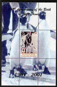 Westpoint Island (Falkland Islands) 2001 Birth Centenary of Walt Disney perf s/sheet (with Penguins & Scout Logo) unmounted mint. Note this item is privately produced and is offered purely on its thematic appeal, it has no postal validity