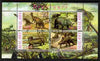 Malawi 2010 Dinosaurs #01 perf sheetlet containing 4 values fine cto used
