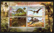 Malawi 2010 Dinosaurs #06 perf sheetlet containing 4 values unmounted mint