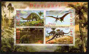 Malawi 2010 Dinosaurs #06 imperf sheetlet containing 4 values unmounted mint