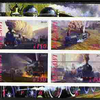 Malawi 2010 Steam Locomotives #02 imperf sheetlet containing 4 values unmounted mint