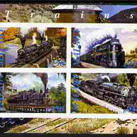 Malawi 2010 Steam Locomotives #03 imperf sheetlet containing 4 values unmounted mint