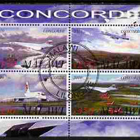 Malawi 2010 Concorde perf sheetlet containing 4 values fine cto used