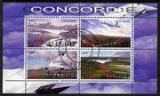 Malawi 2010 Concorde perf sheetlet containing 4 values fine cto used