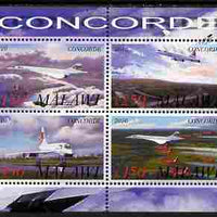 Malawi 2010 Concorde perf sheetlet containing 4 values unmounted mint