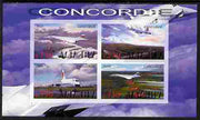 Malawi 2010 Concorde imperf sheetlet containing 4 values unmounted mint