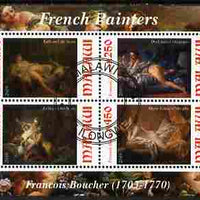 Malawi 2010 Art - French Painters - Boucher perf sheetlet containing 4 values fine cto used