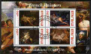 Malawi 2010 Art - French Painters - Boucher perf sheetlet containing 4 values fine cto used