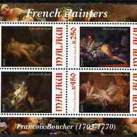 Malawi 2010 Art - French Painters - Boucher perf sheetlet containing 4 values unmounted mint
