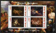 Malawi 2010 Art - French Painters - Boucher perf sheetlet containing 4 values unmounted mint