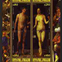 Malawi 2010 Art - German Painters - Durer perf sheetlet containing 4 values unmounted mint