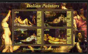 Malawi 2010 Art - Italian Painters - Tiziano Vecelli perf sheetlet containing 4 values unmounted mint