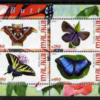 Malawi 2010 Butterflies perf sheetlet containing 4 values unmounted mint