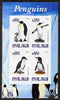 Malawi 2010 Penguins imperf sheetlet containing 4 values unmounted mint