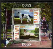 Malawi 2010 Dogs #01 perf sheetlet containing 2 values unmounted mint