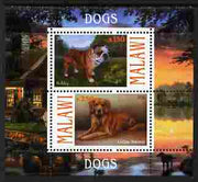Malawi 2010 Dogs #02 perf sheetlet containing 2 values unmounted mint