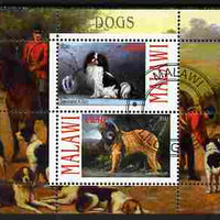 Malawi 2010 Dogs #03 perf sheetlet containing 2 values fine cto used