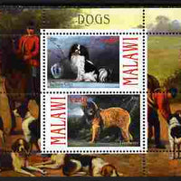 Malawi 2010 Dogs #03 perf sheetlet containing 2 values unmounted mint