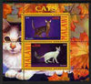 Malawi 2010 Domestic Cats #02 perf sheetlet containing 2 values unmounted mint