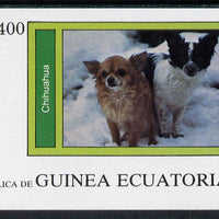 Equatorial Guinea 1977 Dogs (Chihuahua) 400ek imperf m/sheet unmounted mint