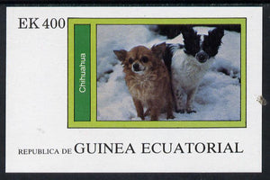 Equatorial Guinea 1977 Dogs (Chihuahua) 400ek imperf m/sheet unmounted mint