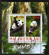 Malawi 2010 Pandas perf sheetlet containing 2 values fine cto used