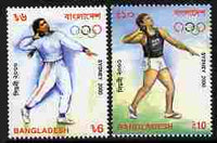Bangladesh 2000 Sydney Olympic Games perf set of 2 unmounted mint SG 771-2