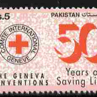 Pakistan 1999 50th Anniversary of Geneva Convention 5r unmounted mint SG 1074