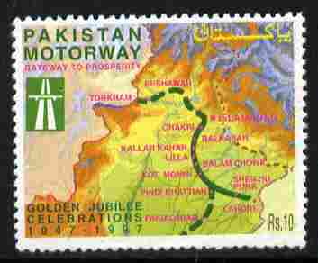 Pakistan 1997 Motorway Project 10r unmounted mint SG 1029