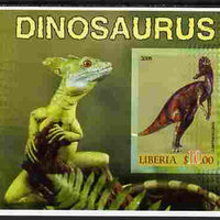 Liberia 2005 Dinosaurs #6 imperf souvenir sheet unmounted mint