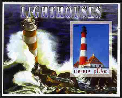 Liberia 2005 Lighthouses #02 imperf m/sheet unmounted mint