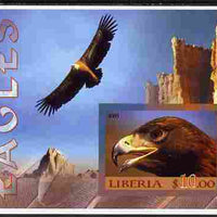 Liberia 2005 Eagles #01 imperf m/sheet unmounted mint