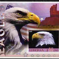 Liberia 2005 Eagles #03 imperf m/sheet unmounted mint