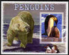 Liberia 2005 Penguins #02 imperf m/sheet with Polar Bear in background unmounted mint