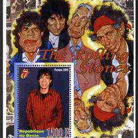 Benin 2005 Rolling Stones perf m/sheet unmounted mint. Note this item is privately produced and is offered purely on its thematic appeal