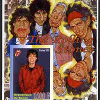 Benin 2005 Rolling Stones imperf m/sheet unmounted mint. Note this item is privately produced and is offered purely on its thematic appeal