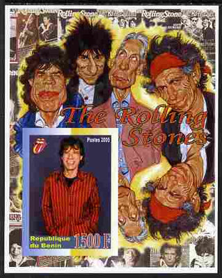 Benin 2005 Rolling Stones imperf m/sheet unmounted mint. Note this item is privately produced and is offered purely on its thematic appeal